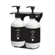Dolphy Manual Liquid Soap Dispenser 500ml x 2, Wall-Mounted, ABS & Stainless Steel, White