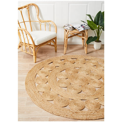 Rug Culture Atrium Pilu Natural Rug 150 x 150cm