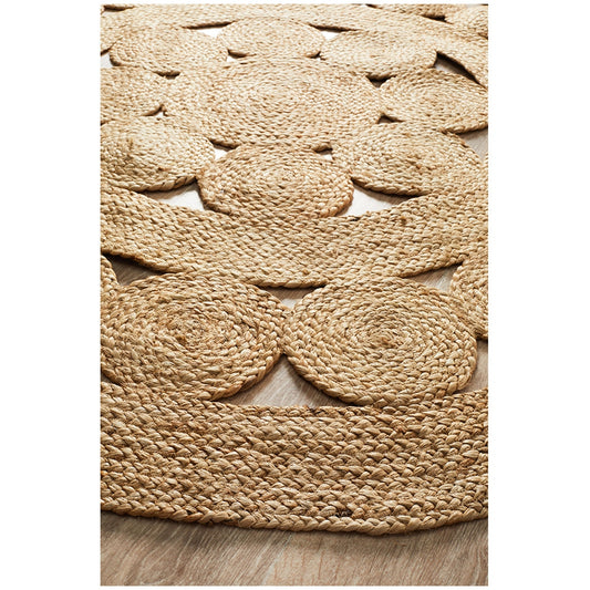Rug Culture Atrium Pilu Natural Rug 200 x 200cm – view 2