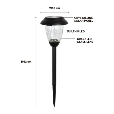 Click Venus Solar LED Pathway Light - 120mm - Stainless Steel - Outdoor Use