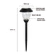 Click Venus Solar LED Pathway Light - 120mm - Stainless Steel - Outdoor Use