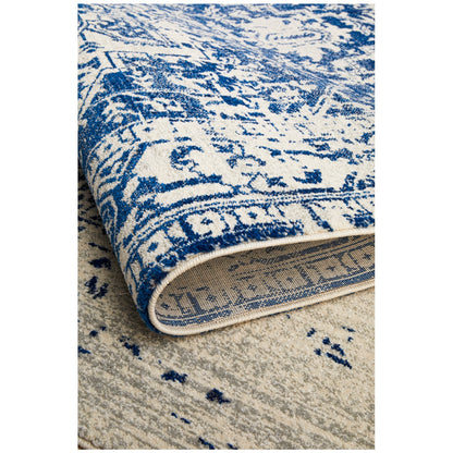 Rug Culture Evoke 253 White/Navy Indoor Rug 230 x 160cm