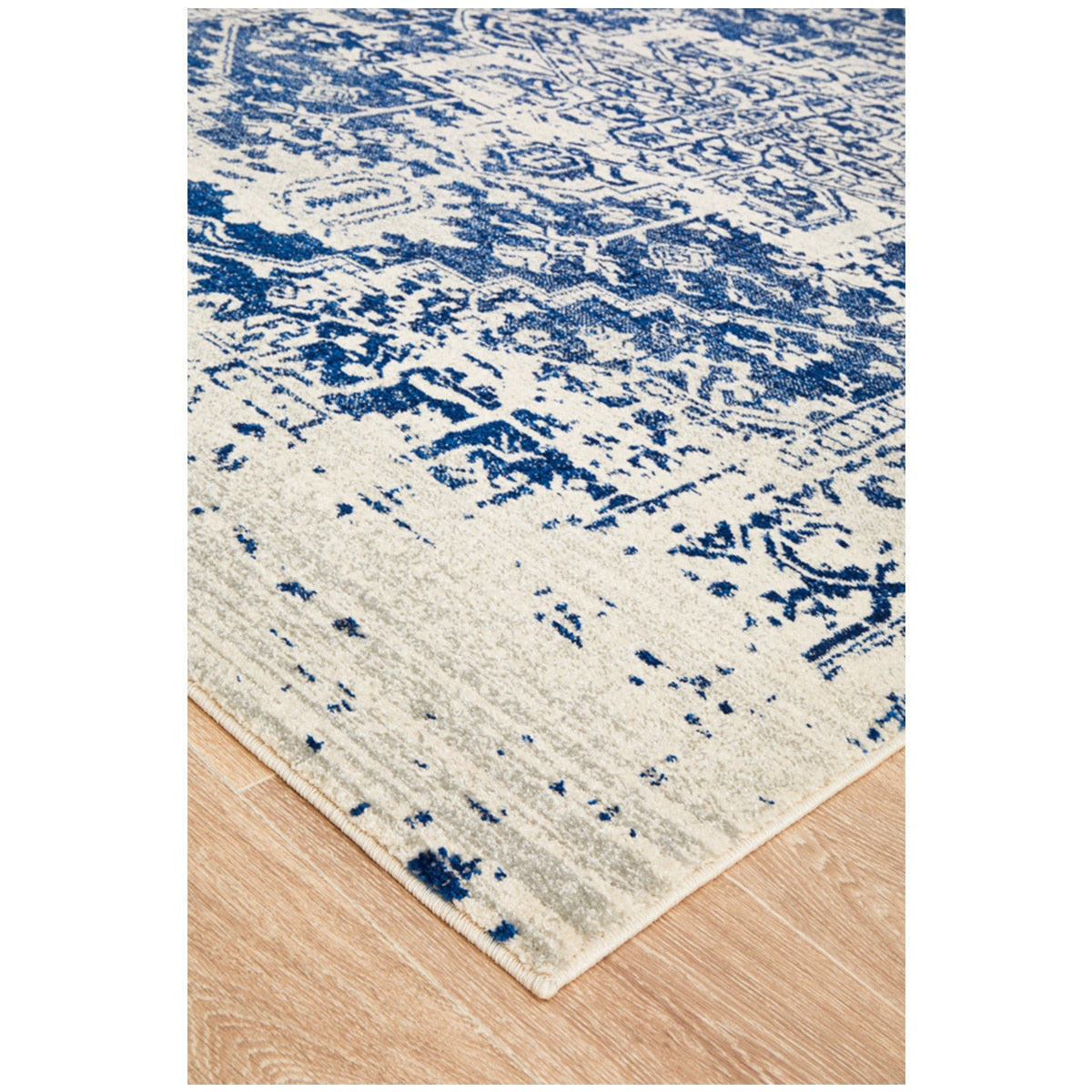 Rug Culture Evoke 253 White/Navy Indoor Rug 230 x 160cm