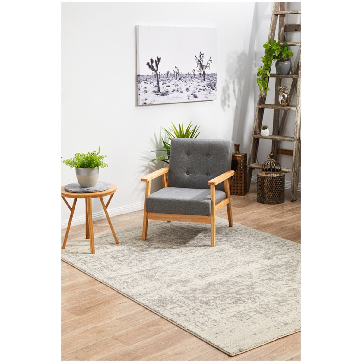 Rug Culture Evoke 253 White/Silver Indoor Rug 330 X 240cm