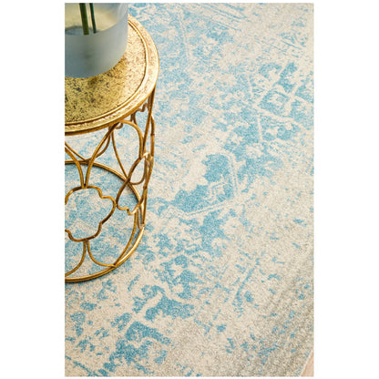 Rug Culture Evoke 253 White/Blue Indoor Rug 400 X 300cm
