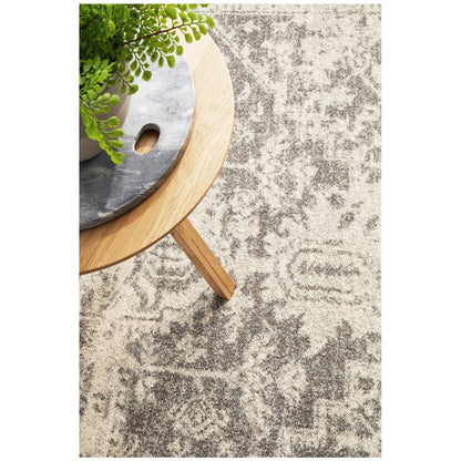 Rug Culture Evoke 253 White/Silver Indoor Rug 400 X 300cm