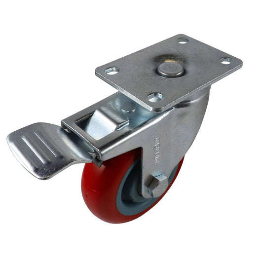 Move It Castor - 100mm - Polyurethane - Swivel Brake - Auzzistore