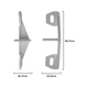 Rolltrak Sliding Door Guide - Adjustable Nylon - 83mm x Plastic - Easy Install