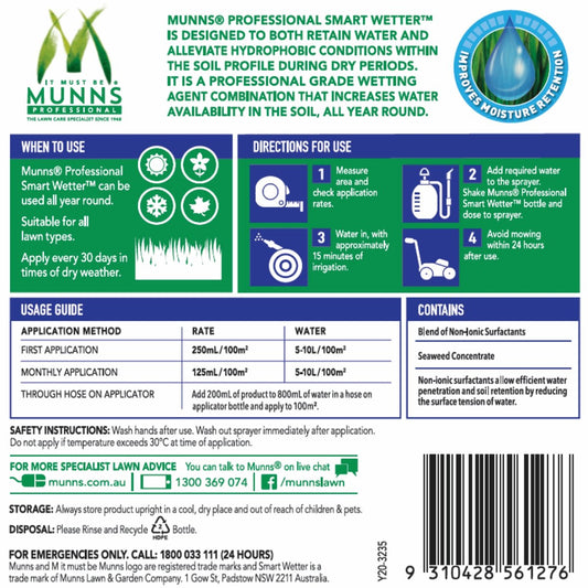 Munns Professional Lawn Wetter - 1L - Liquid - Water Retention – view 2