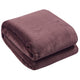 Amari Luxury Velvet Throw 152cm x 177cm Light Brown Oversize Warm Cozy Plush 600 gsm – view 2