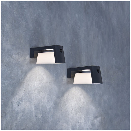Lutec Solar Motion Wall Light 2 Pack - Auzzistore