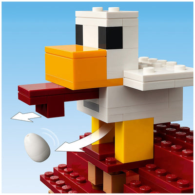 LEGO Minecraft Ghast Balloon Village Attack 21273 555pc Action Set 10+