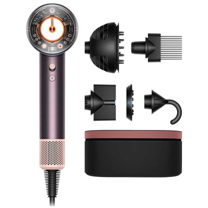 Dyson Supersonic Nural Hair Dryer Jasper Plum 599013-01 | Scalp Protection, Intelligent Styling, Wave + Curl Diffuser