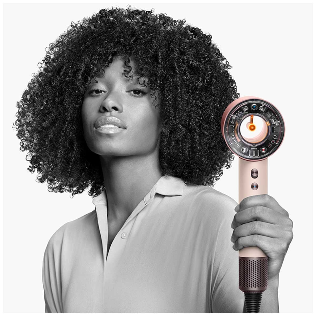 Dyson Supersonic Nural Ceramic Pink And Rose Gold Hair Dryer 598979-01 | Scalp Health Protection, Fast Drying, Intelligent Styling