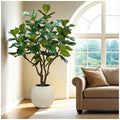CGH Artificial Fiddle Leaf Fig Tree 2.4M Lifelike Realistic Appearance High-Quality Artisan Planter Indoor Use