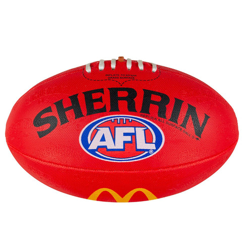 Sherrin AFL Replica All Surface Football Size 5 Red - Auzzistore
