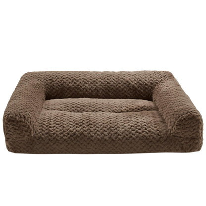Kirkland Signature High Back Pet Sofa Brown - Plush Cushion, Durable Fabric, Easy to Clean