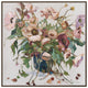 Cafe Lighting and Living Romance Hand Painted Canvas Painting Natural Wood Frame