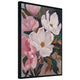 Cafe Lighting and Living Magnolia Hand Painted Canvas Painting Black Frame — image 3