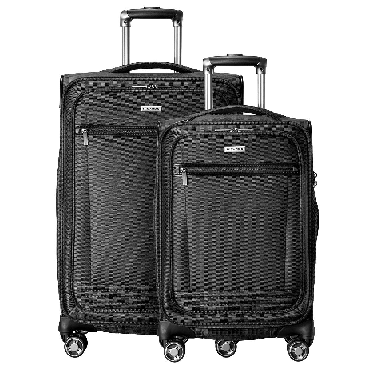 Ricardo Beverly Hills Mariposa Softside Luggage Set 2 Piece Black