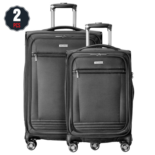 Ricardo Beverly Hills Mariposa Softside Luggage Set 2 Piece Black