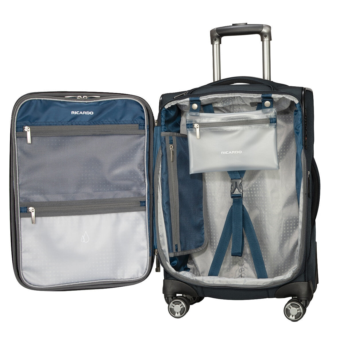 Ricardo Beverly Hills Mariposa Softside Luggage Set 2 Piece Black