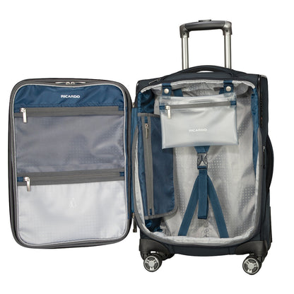 Ricardo Beverly Hills Mariposa Softside Luggage Set 2 Piece Black