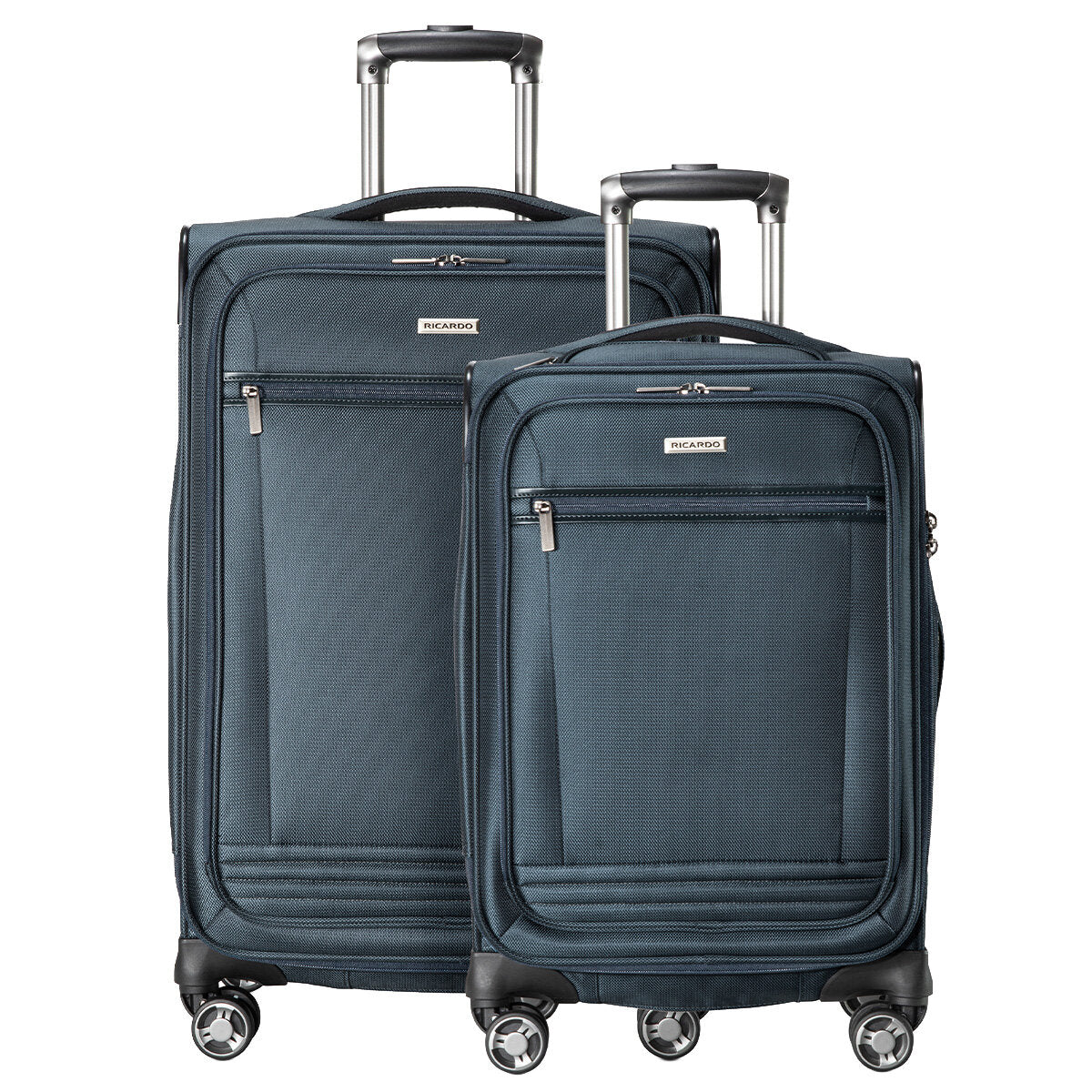 Ricardo Beverly Hills Mariposa Softside Luggage Set 2 Piece Blue