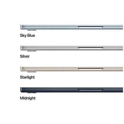 Apple MacBook Air 13 Inch M4 Chip 10 Core CPU 10 Core GPU 16GB 512GB SSD Sky Blue Liquid Retina Display 18H Battery Life Thunderbolt 4 Ports MagSafe Charging Port Headphone Jack Wi-Fi 6E Bluetooth 5.3