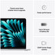 Apple MacBook Air 13 Inch M4 Chip 10 Core CPU 10 Core GPU 16GB 512GB SSD Silver Liquid Retina Display 18hr Battery Life Thunderbolt 4 Ports – view 10