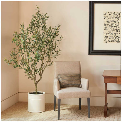 CGH Artificial Olive Tree In French Crock Pot 2M - Realistic Appearance, High Quality Materials, Hassle-Free Maintenance