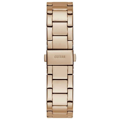 GUESS Lady Idol Rose Gold Tone Women's Watch GW0605L3 with Zircon Stones, Stainless Steel Bracelet, and 2-Year Warranty