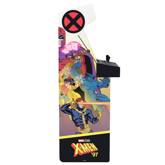 Arcade1Up Marvel Vs Capcom 2 X-Men '97 Edition Deluxe Arcade Machine | Online Multiplayer, Light Up Marquee, 8 Games, 17" Color Monitor – view 2