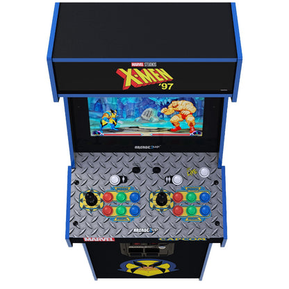 Arcade1Up Marvel Vs Capcom 2 X-Men '97 Edition Deluxe Arcade Machine | Online Multiplayer, Light Up Marquee, 8 Games, 17" Color Monitor