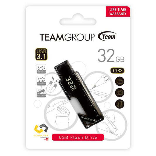 32GB USB 3.2 Flash Drive with Ruler, Magnetic Opener - Nickle Black | Auzzi Store