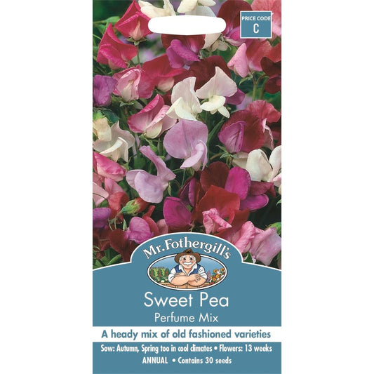Mr Fothergill Sweet Pea Seeds - 30g - Hardy - Scented Flowers - Auzzistore