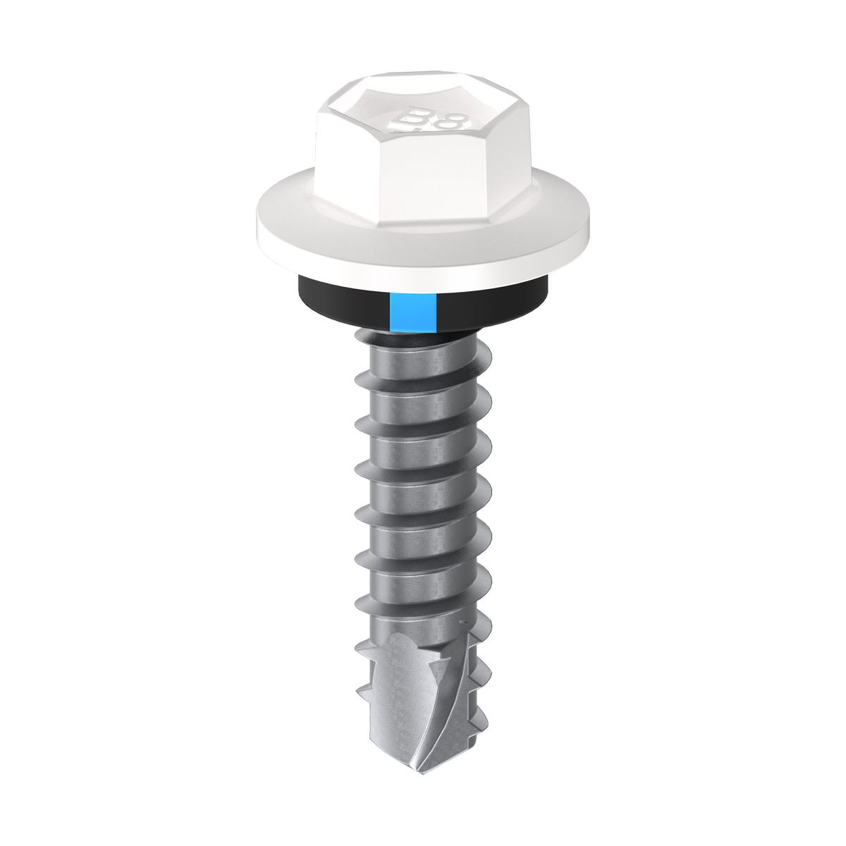 Bremick Vortex Plus Cladding Screw 6.2 x 25mm - Hex B8 - Dover White ...