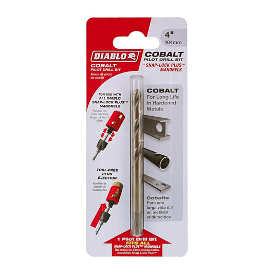 Diablo Hole Saw Pilot Drill Bit - 1/4 in. Hex - Cobalt - High Performance - Auzzistore