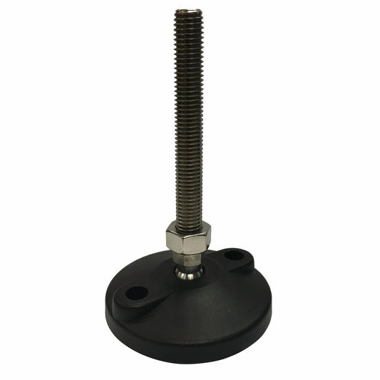 Easyroll 80mm Round Adjustable Foot - Nylon Rubber - Anti-Slip Vibration - Auzzistore