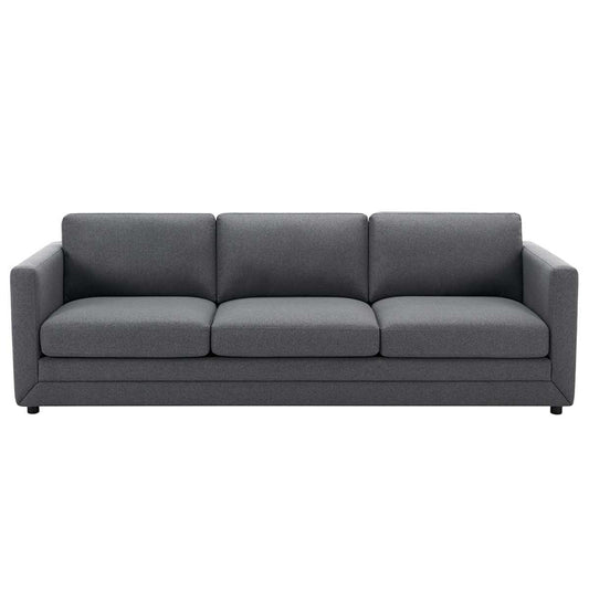 Fresh Industries 3 Seater Fabric Sofa with Loose Seat & Back Cushions, 150 kg Capacity per Seat – view 2