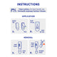 Permastik Clear Mini Clips 12 Pack - Humidity Resistant - Plastic - Easy Apply