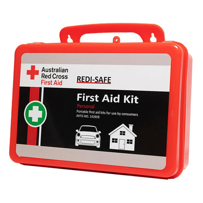 Australian Red Cross Redi-Safe Personal First Aid Kit CCAFAK3W Red Compact