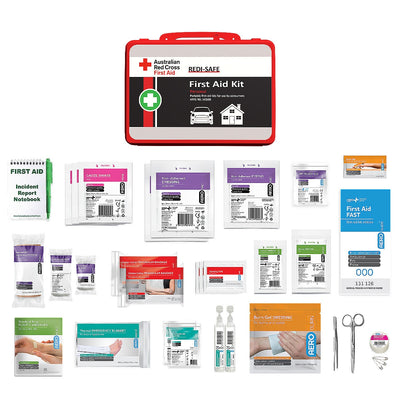 Australian Red Cross Redi-Safe Personal First Aid Kit CCAFAK3W Red Compact