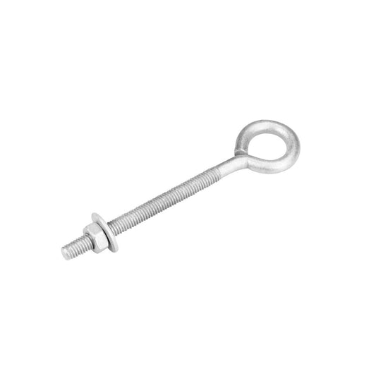 Pinnacle Galvanised Eye Bolt W Nut Washer - M8 x 133 x 19mm - 87kg Load Capacity - Auzzistore