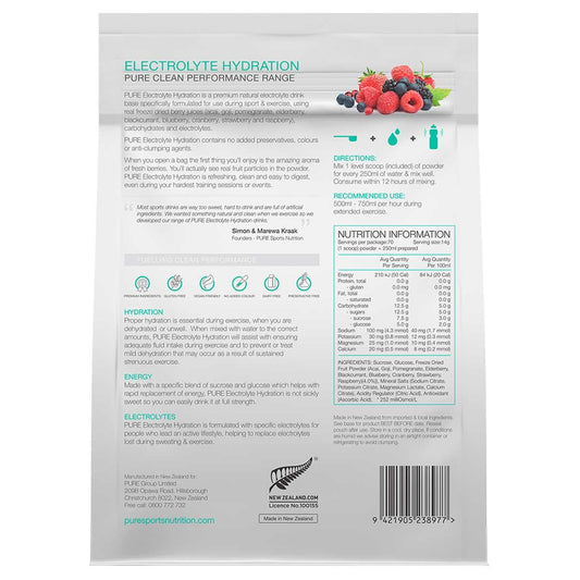 PURE Sports Nutrition Electrolyte Hydration Superfruits 1kg – view 2