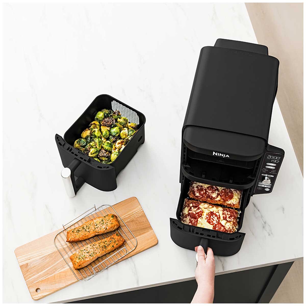 Ninja Double Stack XL Air Fryer 2 Drawer 9.5L SL400ANZ