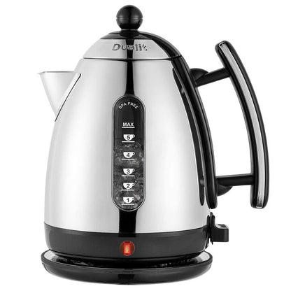 Dualit Lite Jug Kettle DU72040 Black 1.5L Rapid Boil BPA-Free Windows & Spout