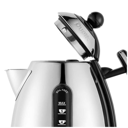 Dualit Lite Jug Kettle DU72040 Black 1.5L Rapid Boil BPA-Free Windows & Spout