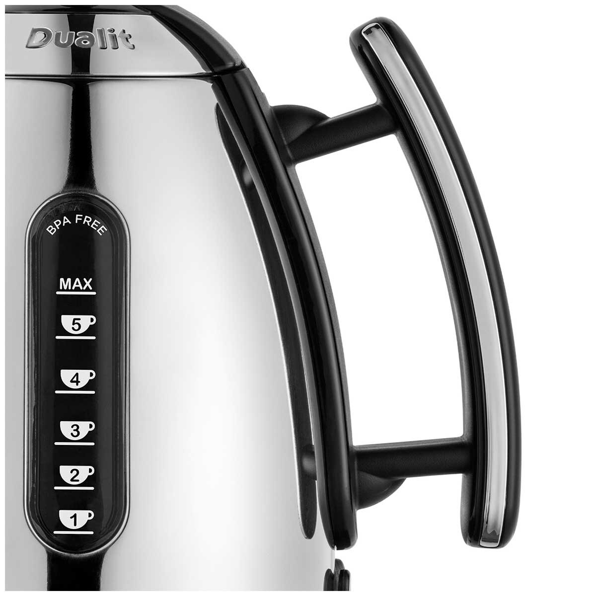Dualit Lite Jug Kettle DU72040 Black 1.5L Rapid Boil BPA-Free Windows & Spout