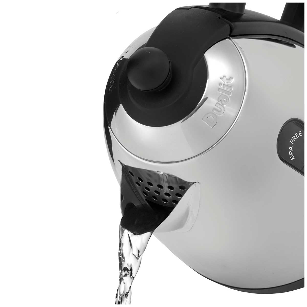 Dualit Lite Jug Kettle DU72040 Black 1.5L Rapid Boil BPA-Free Windows & Spout